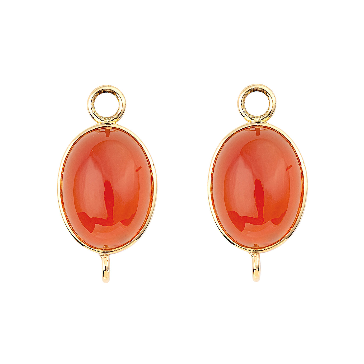 Swedish Grace Earring Attachments Red Carnelian
