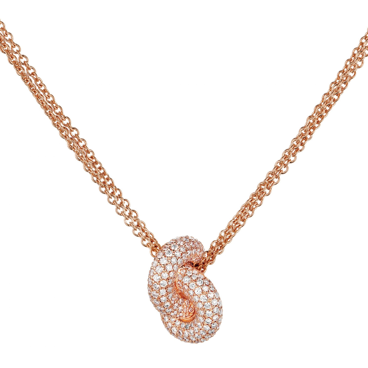 Legacy Knot Pendant Big Pavé