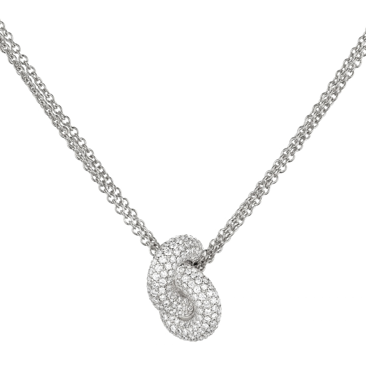 Legacy Knot Pendant Big Pavé