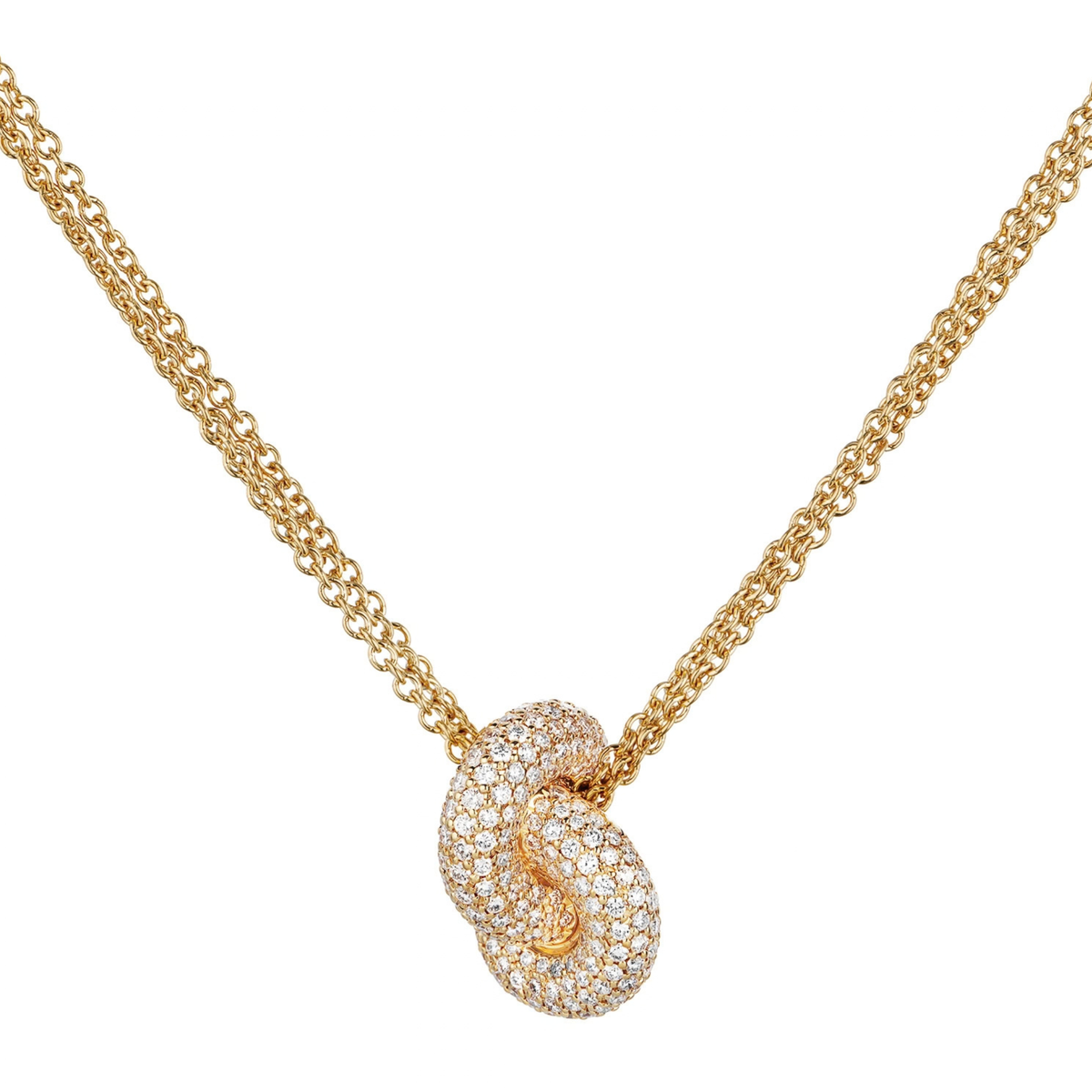 Legacy Knot Pendant Big Pavé