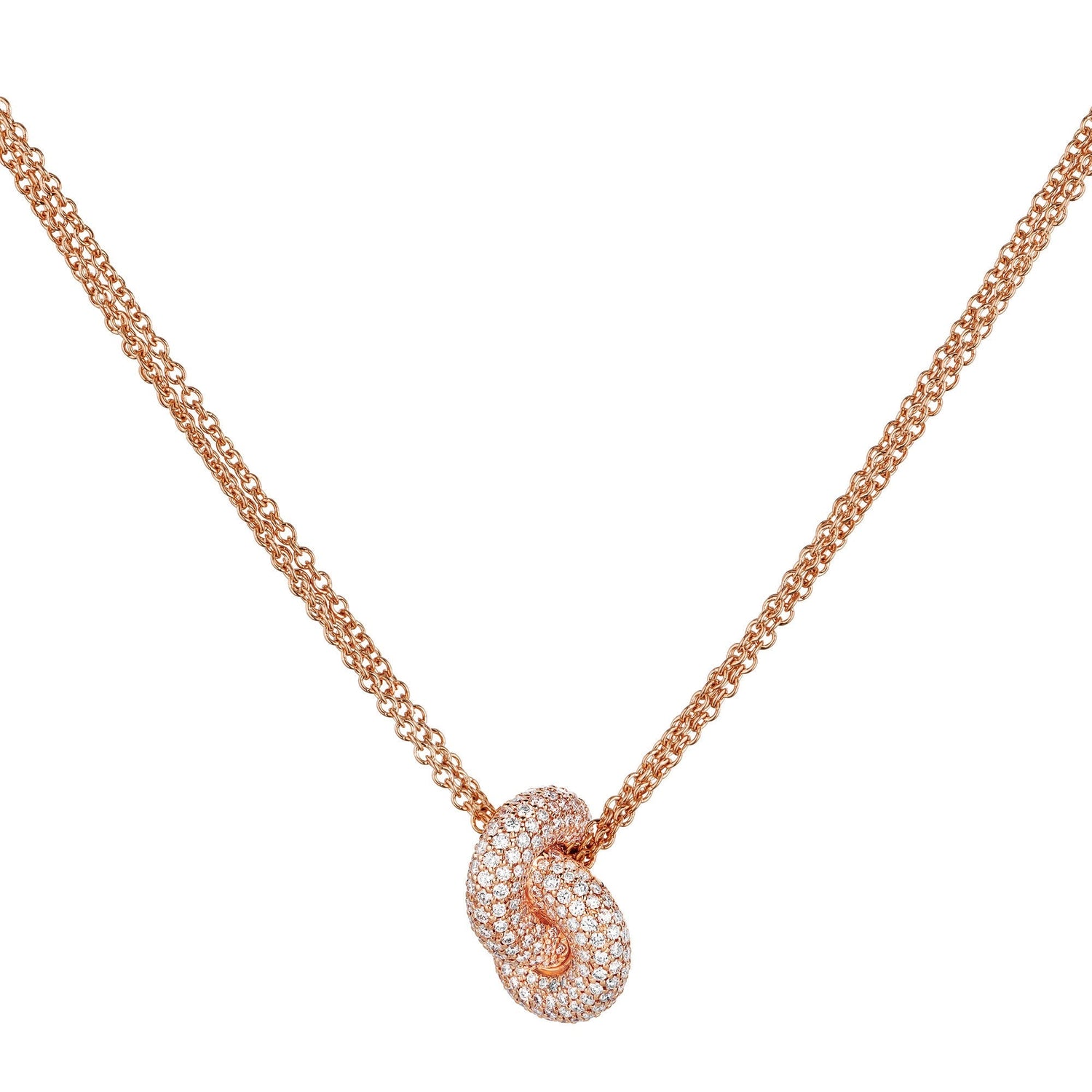 Legacy Knot Pendant Medium Pavé