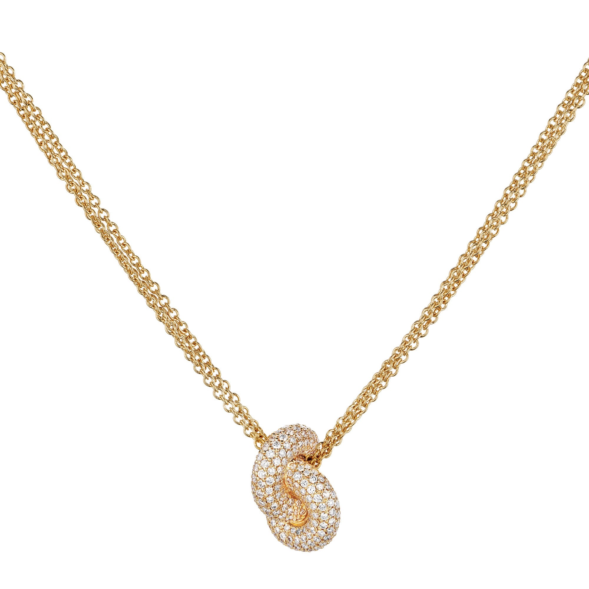 Legacy Knot Pendant Big Pavé