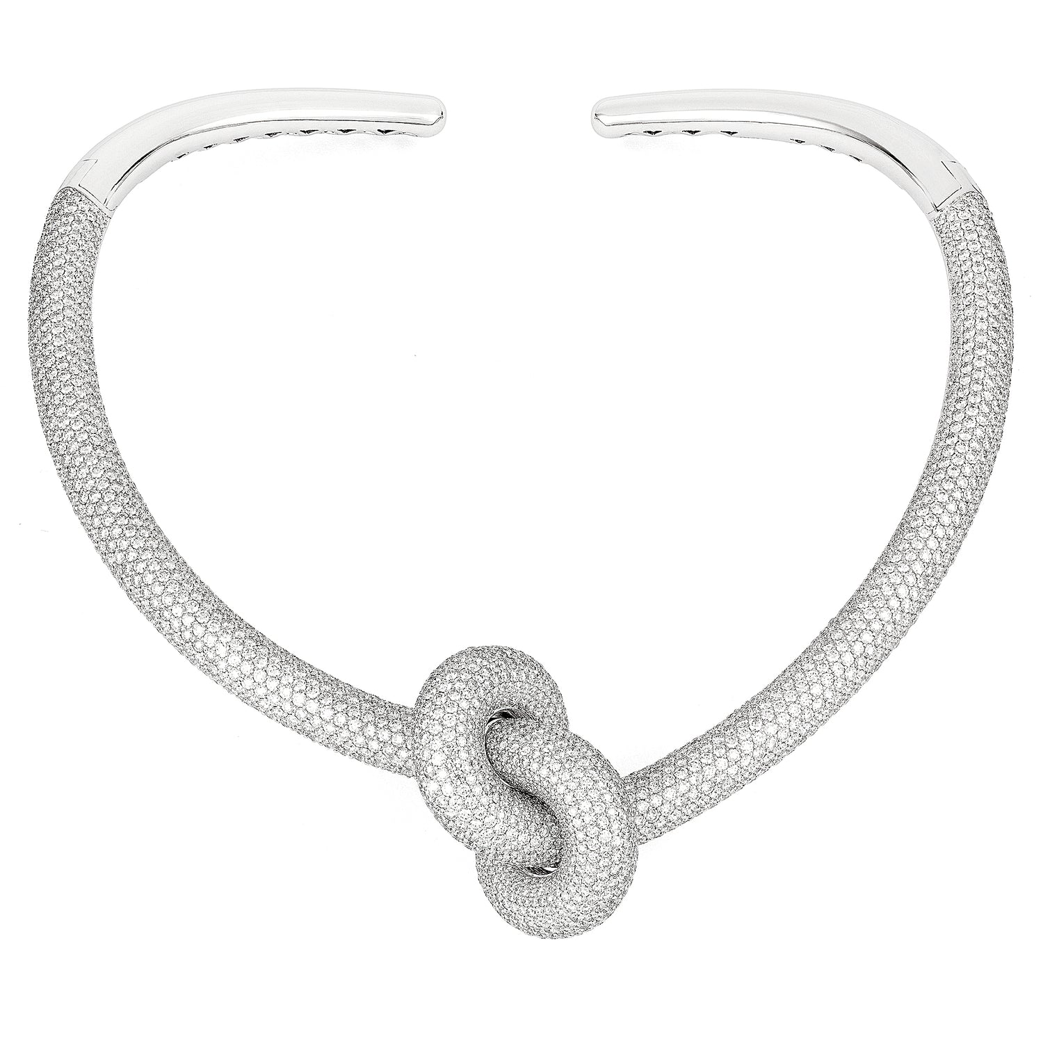 Legacy Knot Collier Pavé