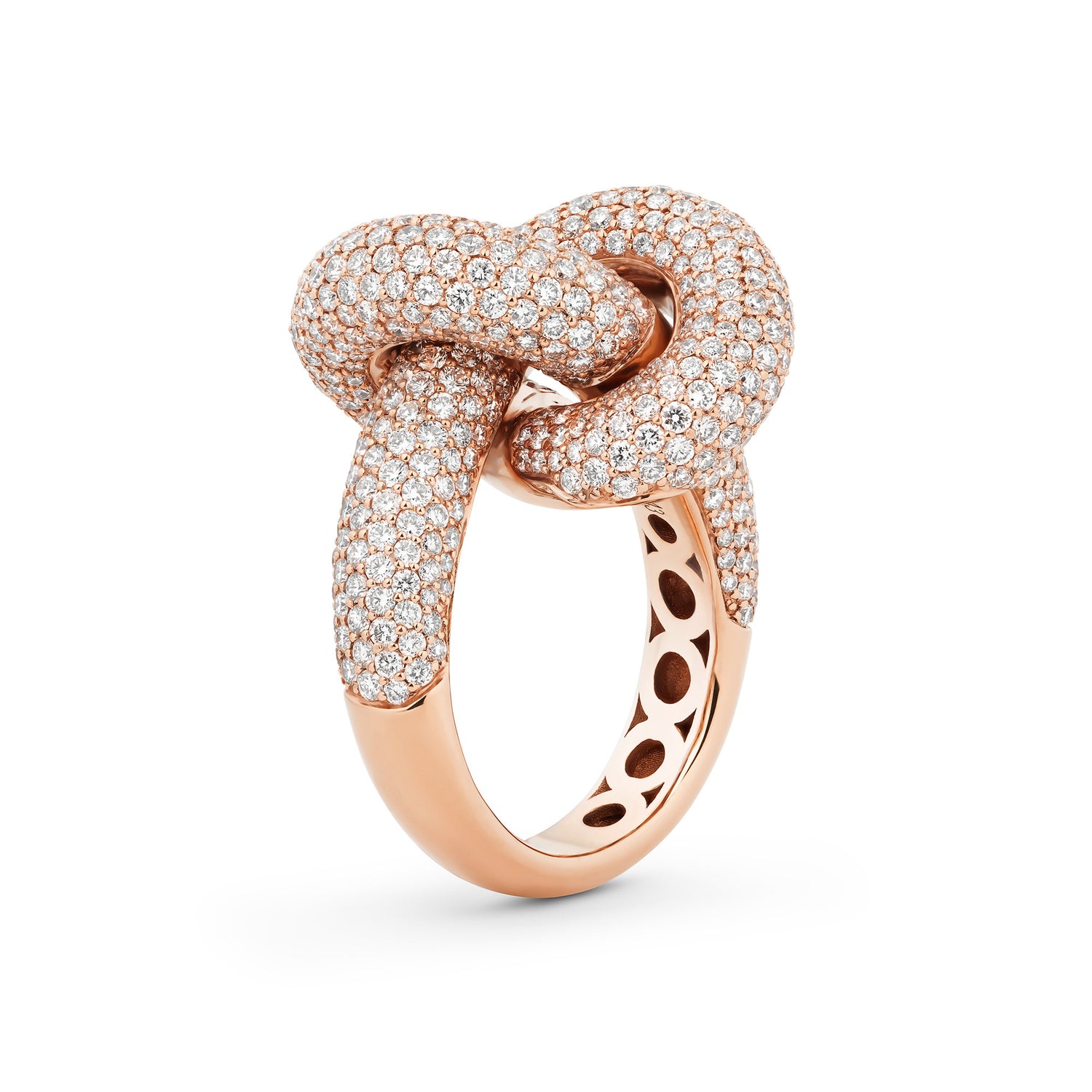 Legacy Knot Ring Big Pavé
