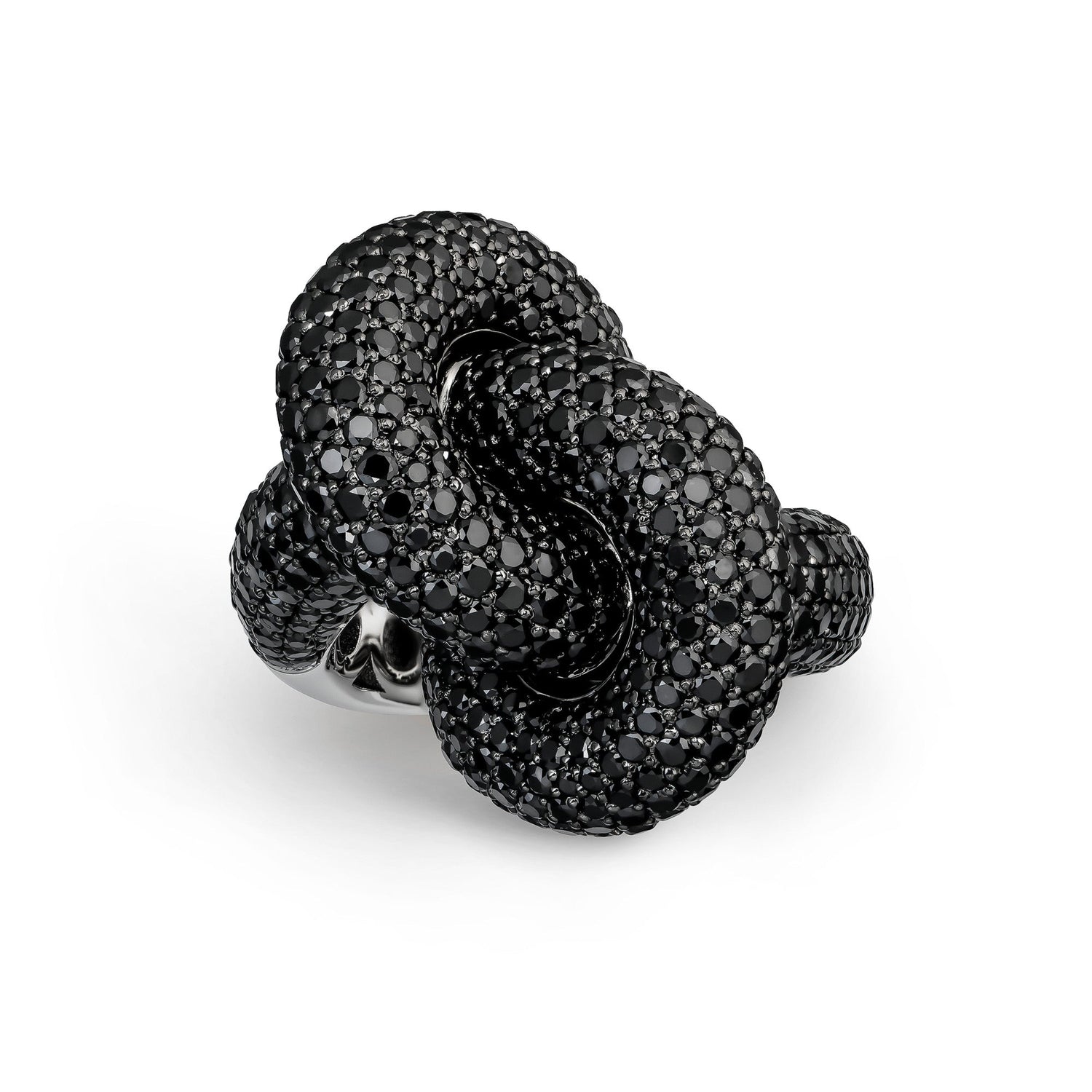 Legacy Knot Ring Big Pavé