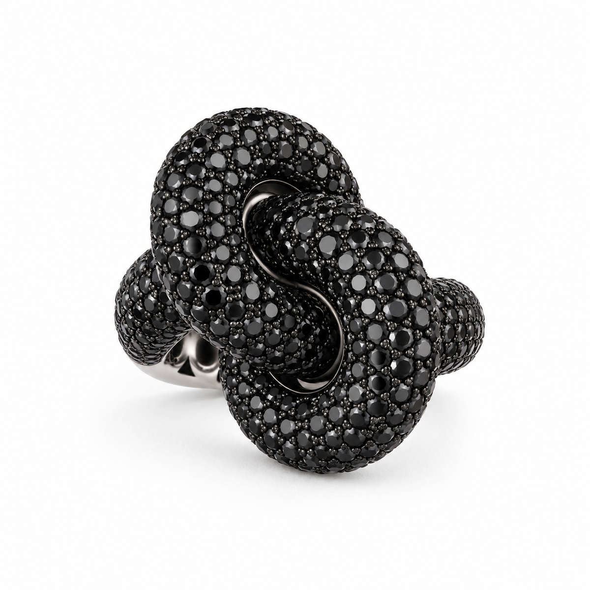 Legacy Knot Ring Big Pavé