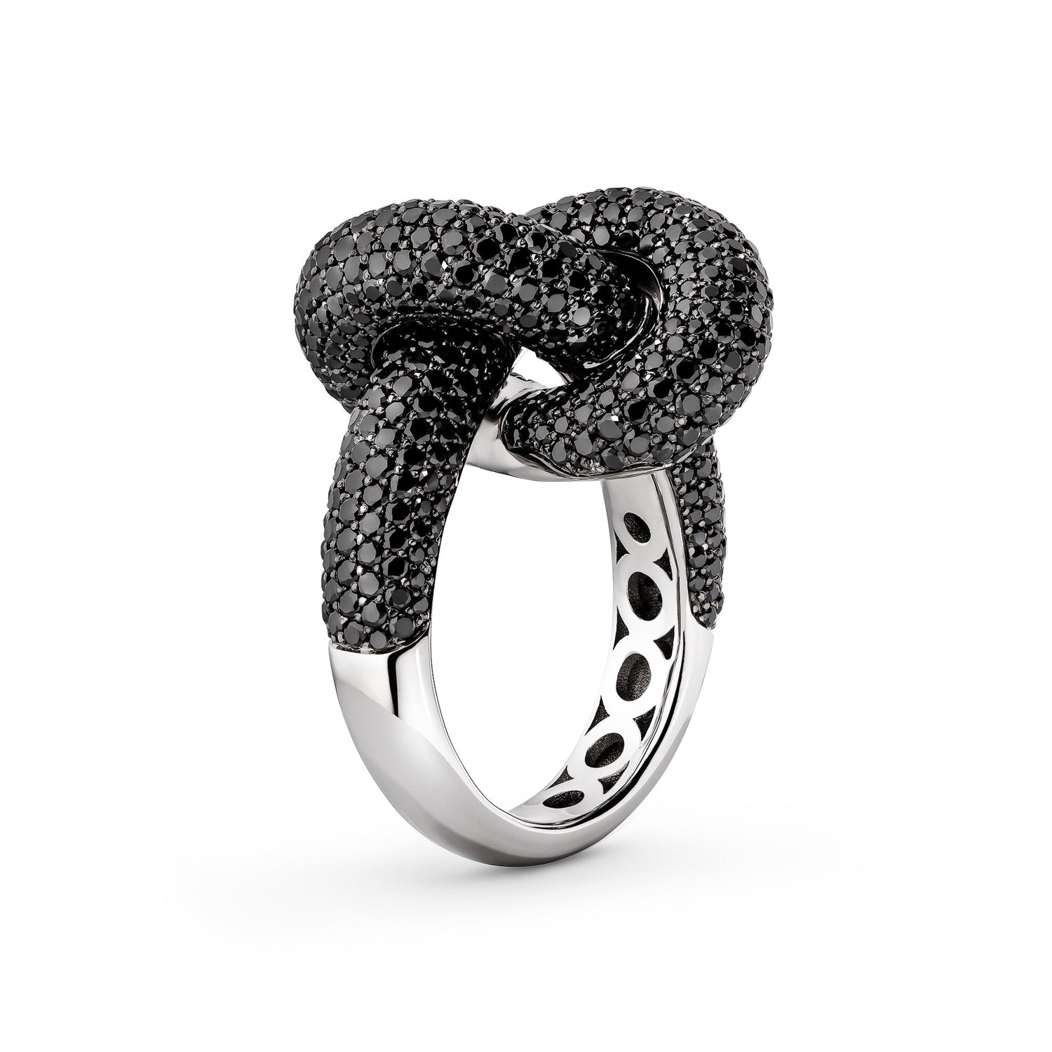 Legacy Knot Ring Big Pavé