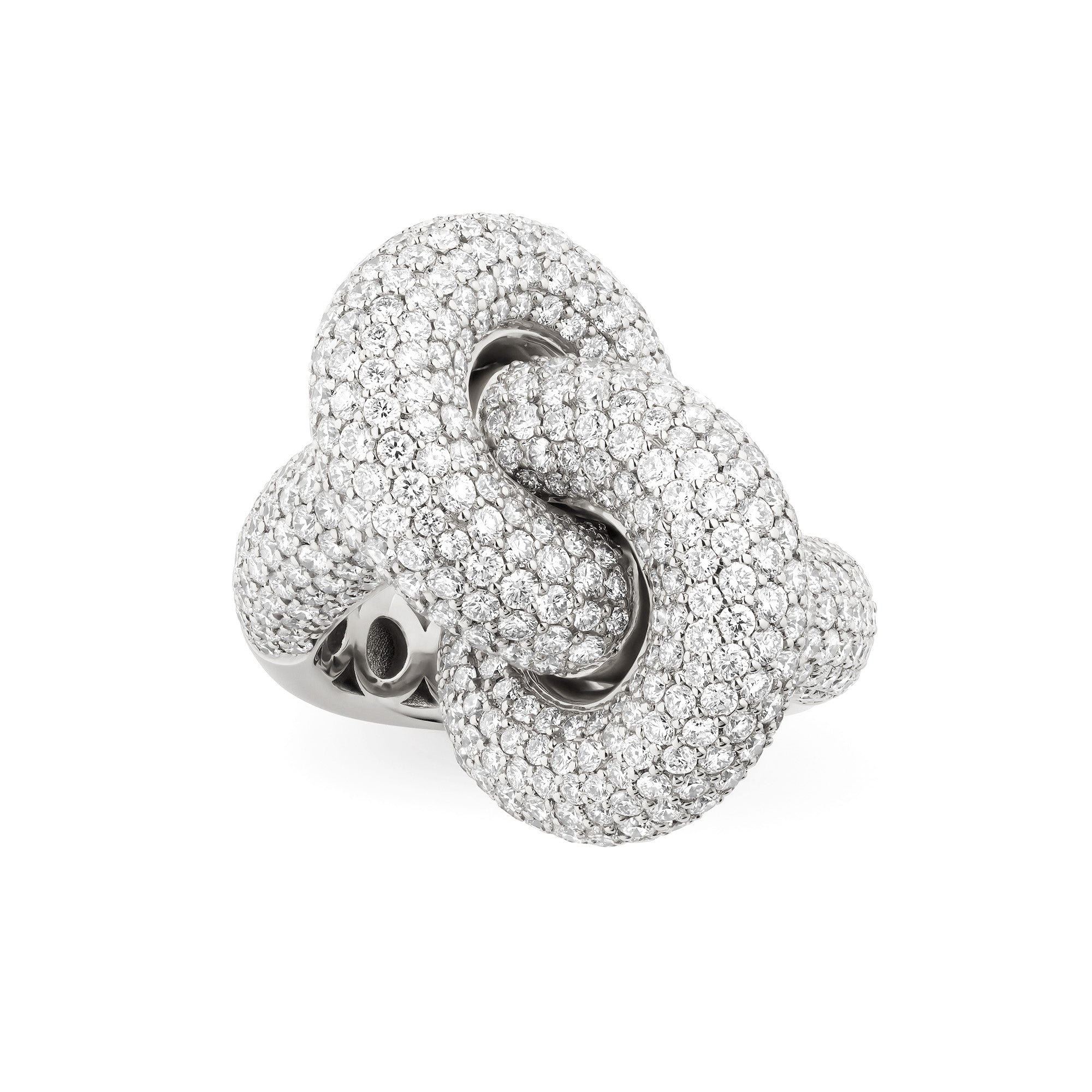 Legacy Knot Ring Big Pavé