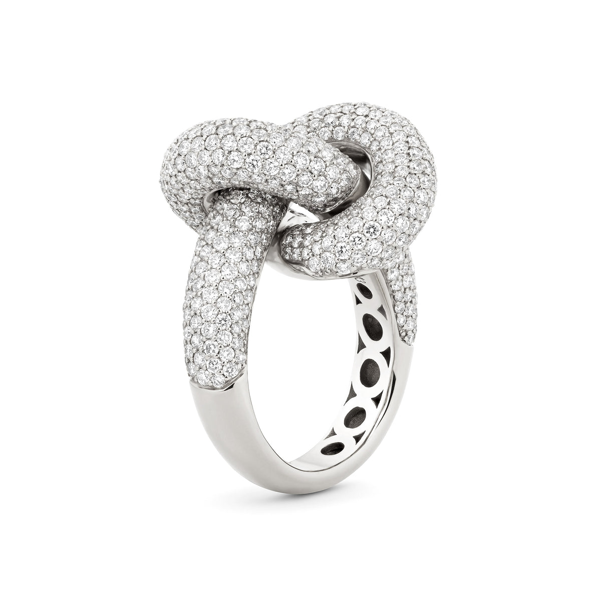 Legacy Knot Ring Big Pavé