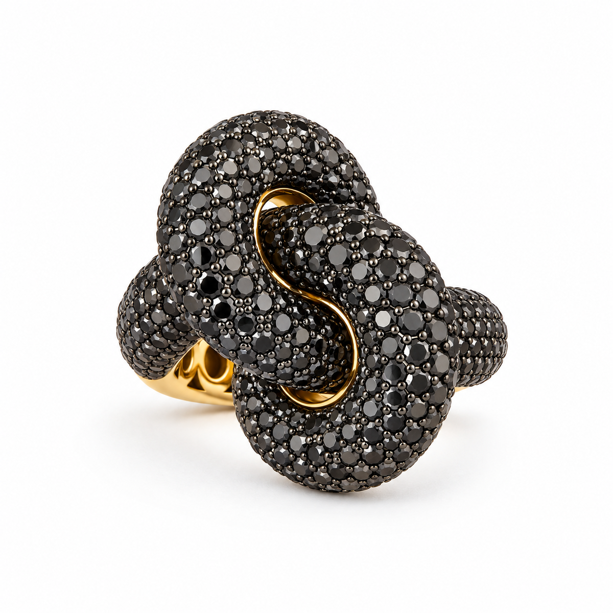 Legacy Knot Ring Big Pavé