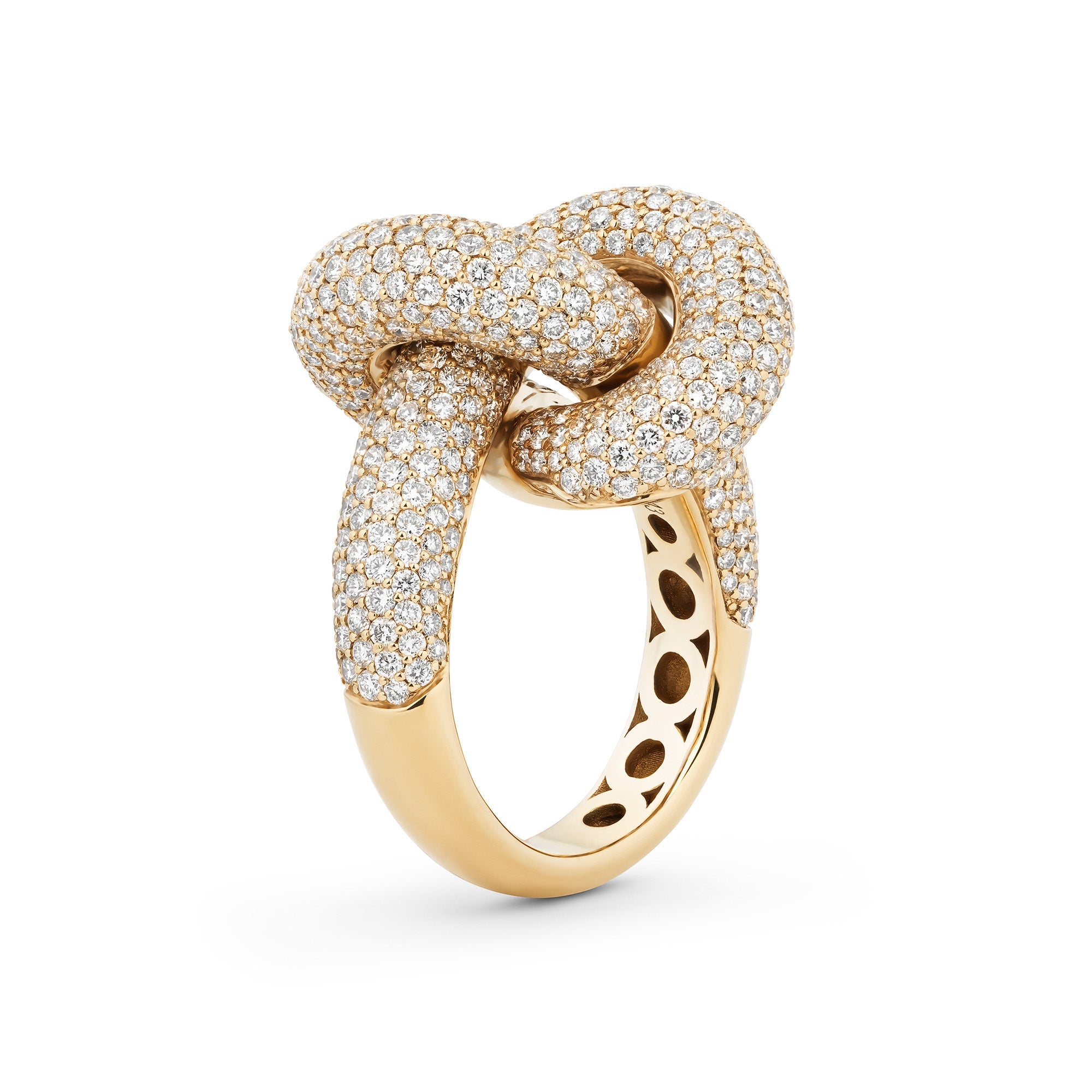 Legacy Knot Ring Big Pavé