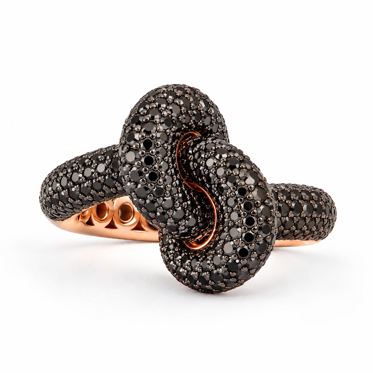 Legacy Knot Ring Medium Pavé