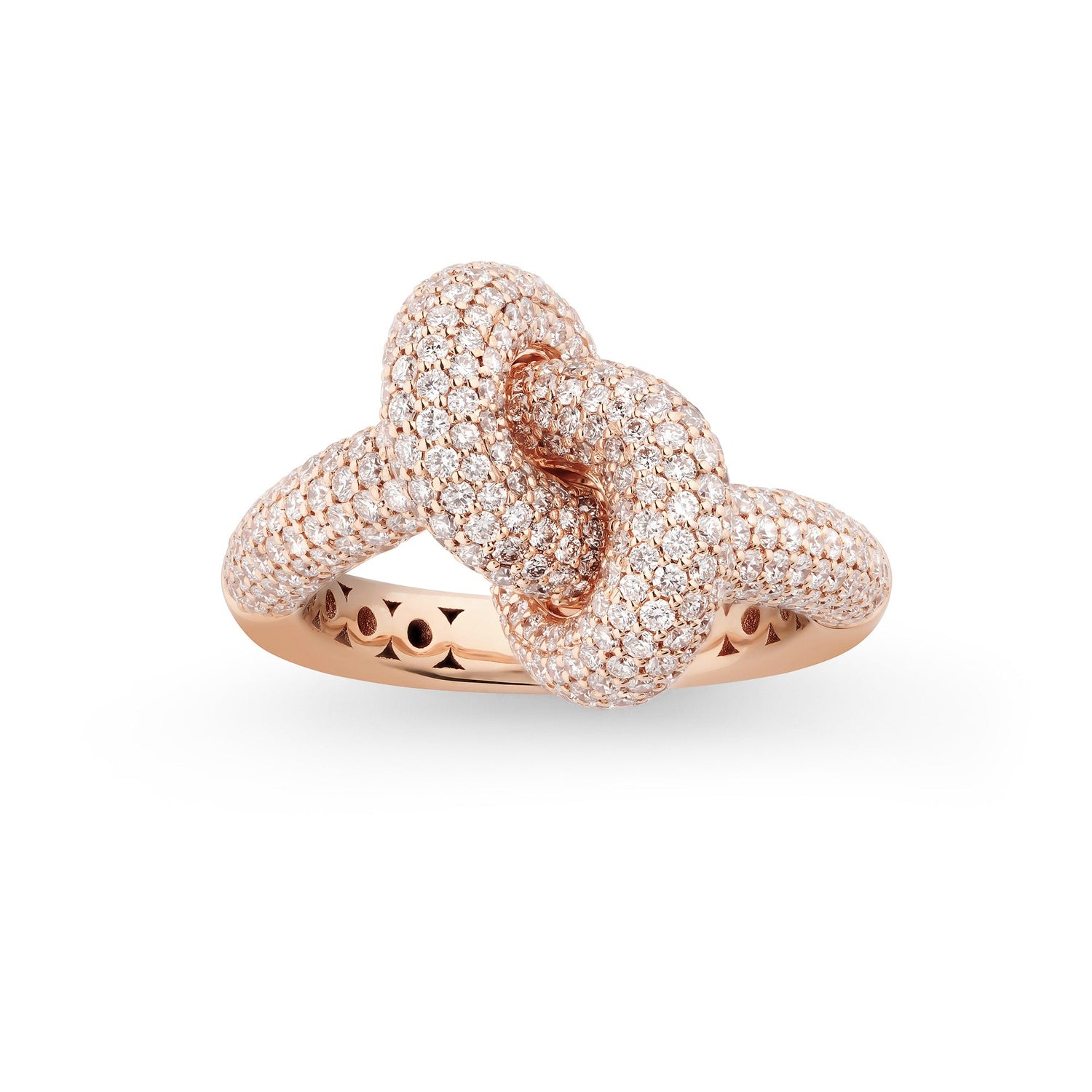 Legacy Knot Ring Medium Pavé