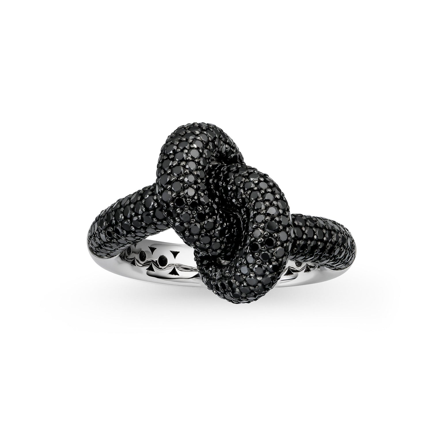 Legacy Knot Ring Medium Pavé