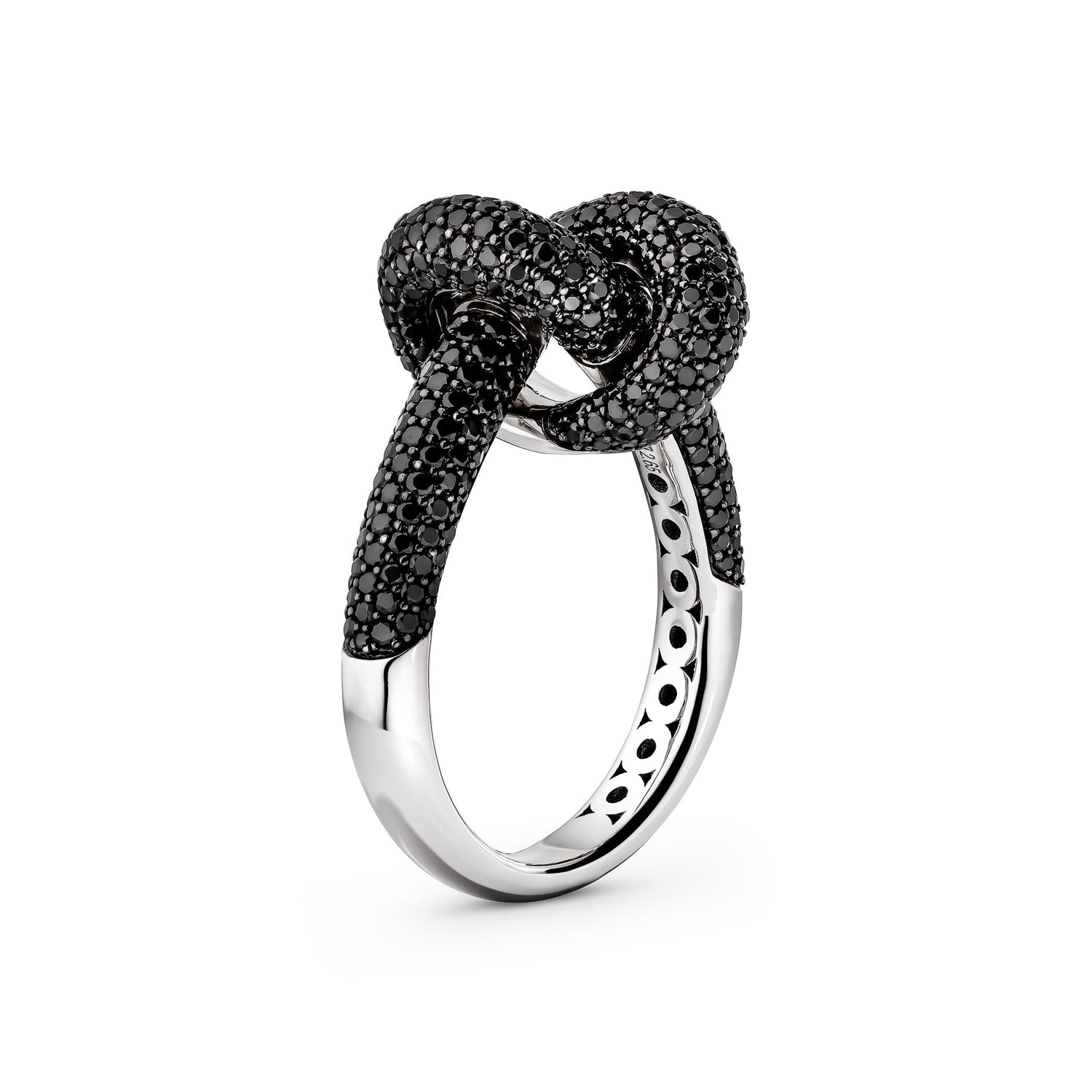 Legacy Knot Ring Medium Pavé