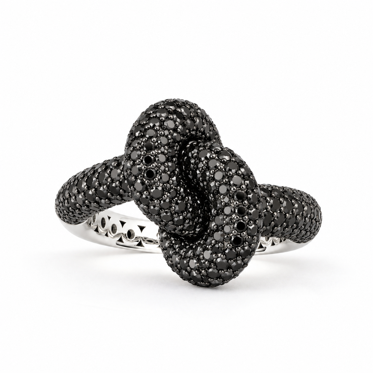 Legacy Knot Ring Medium Pavé