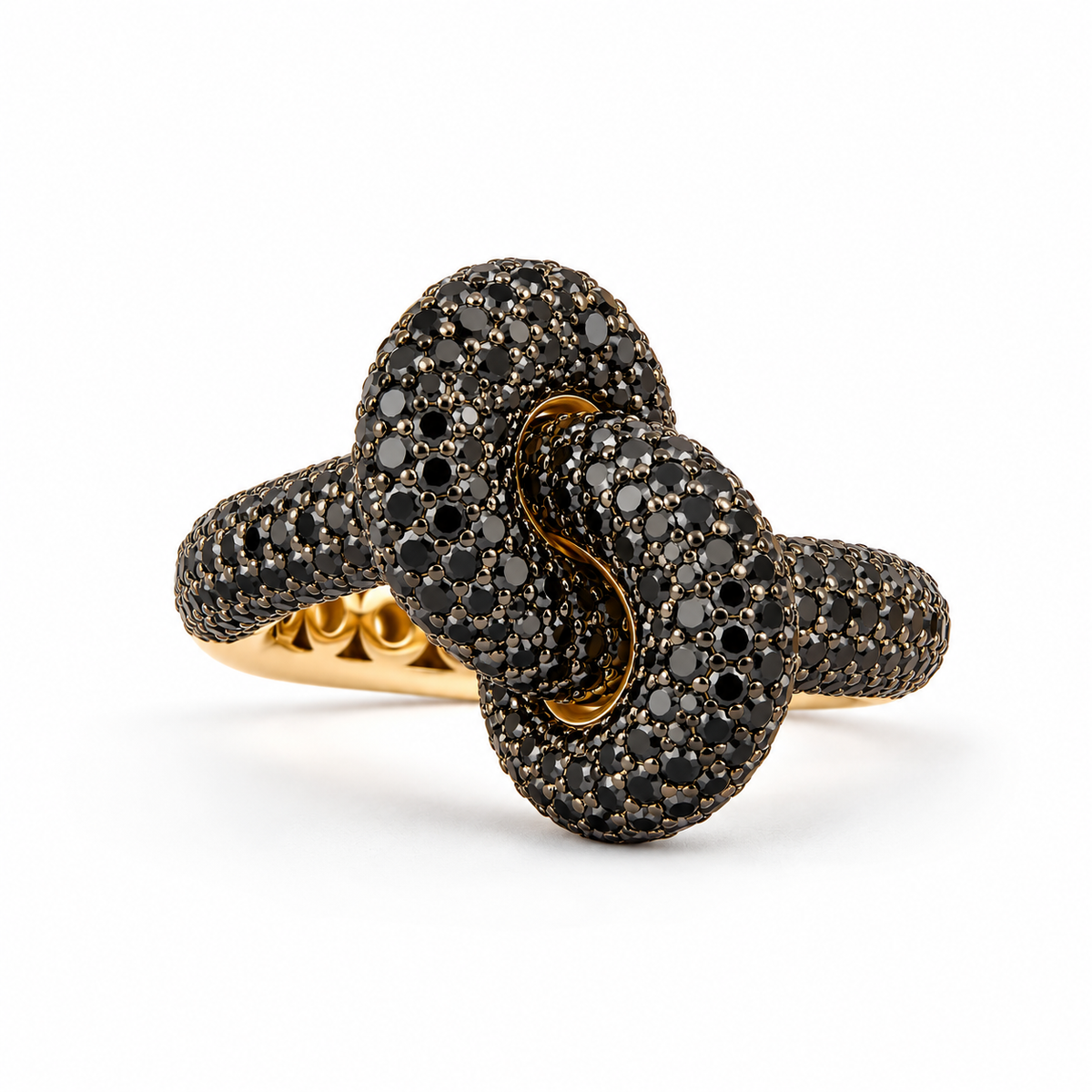 Legacy Knot Ring Medium Pavé