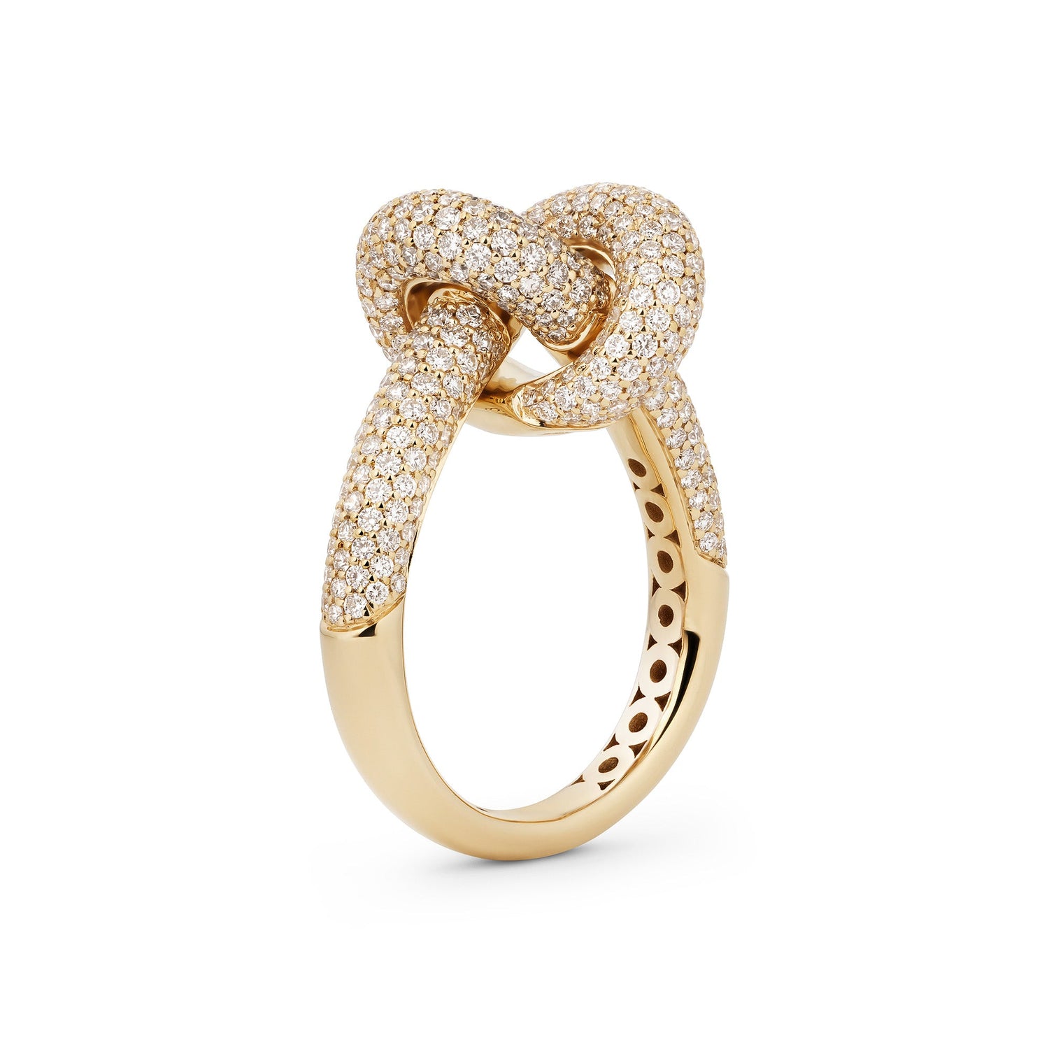 Legacy Knot Ring Medium Pavé