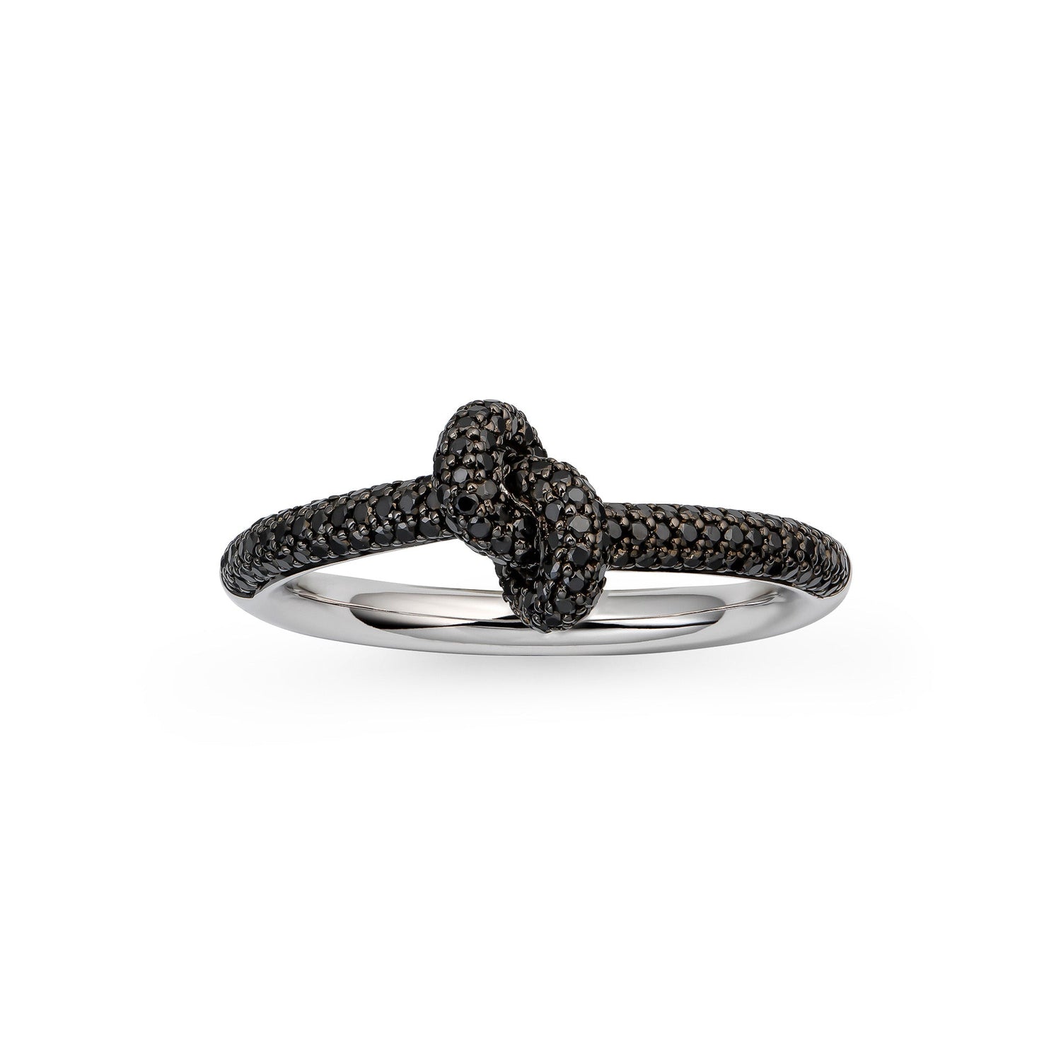 Legacy Knot Ring Mini Pavé