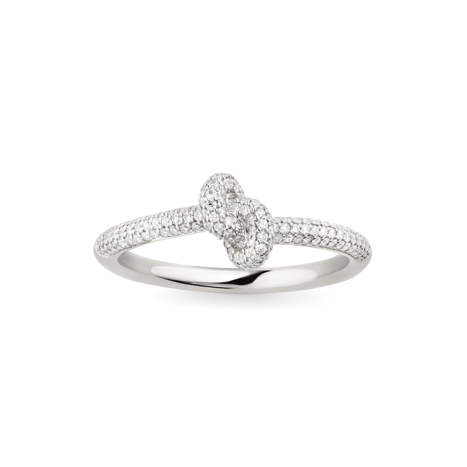 Legacy Knot Ring Mini Pavé