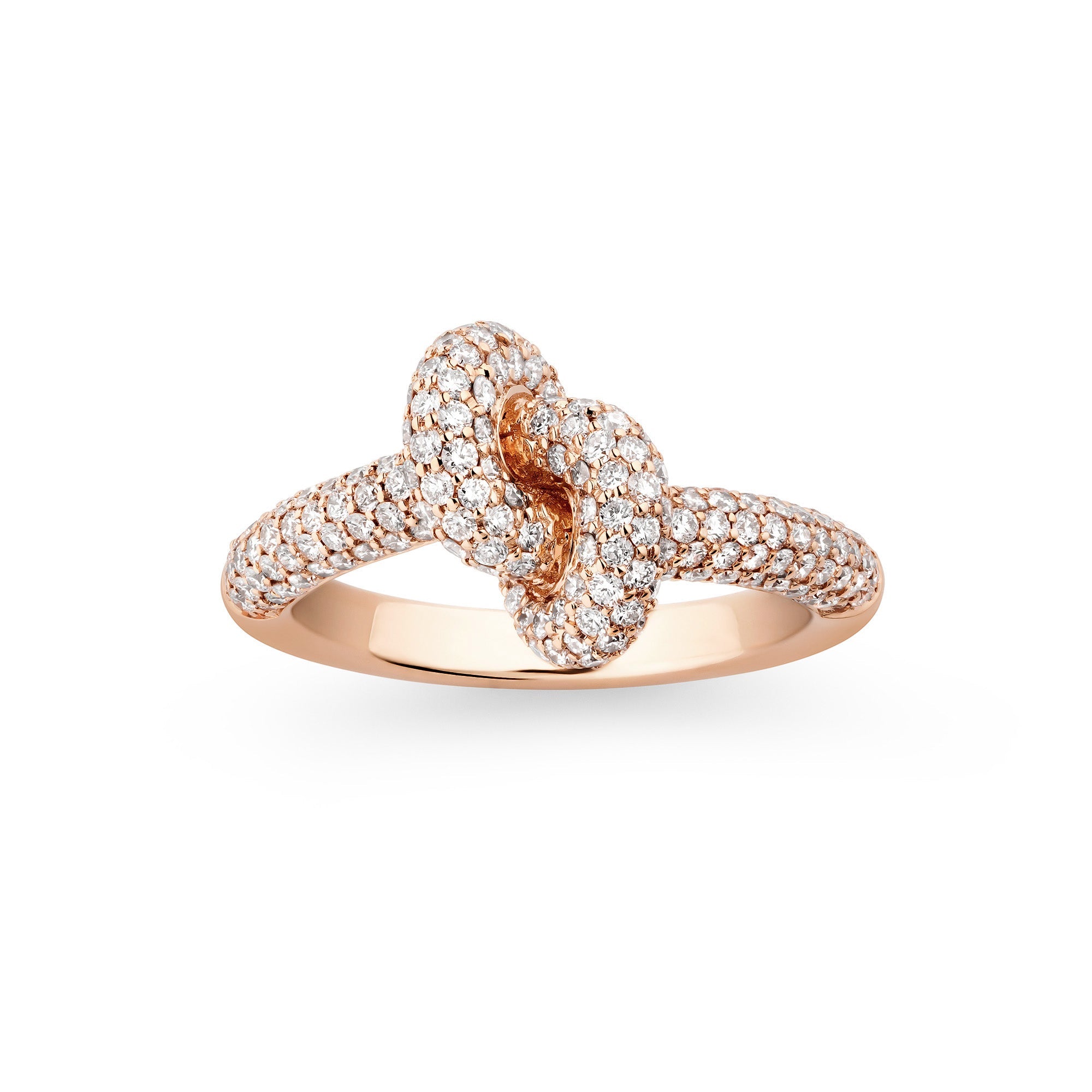 Legacy Knot Ring Small Pavé