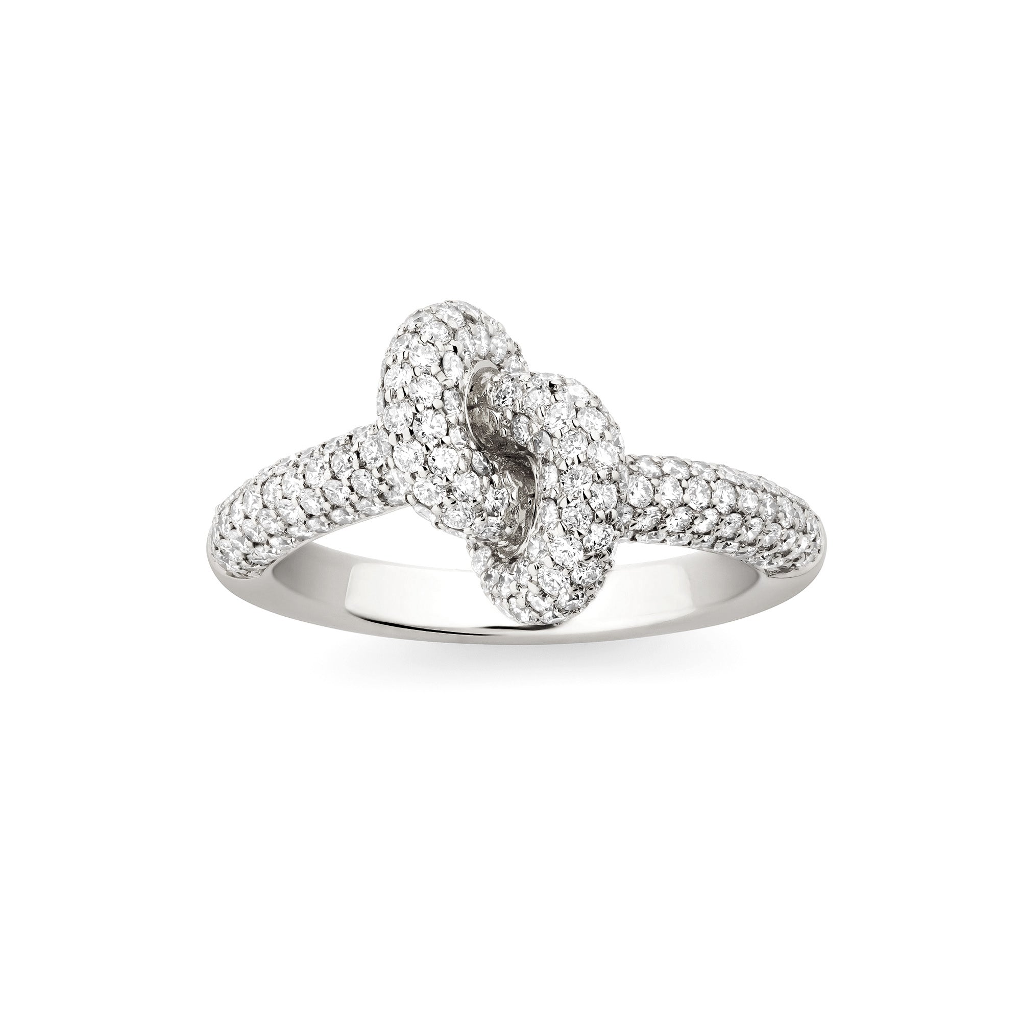 Legacy Knot Ring Small Pavé