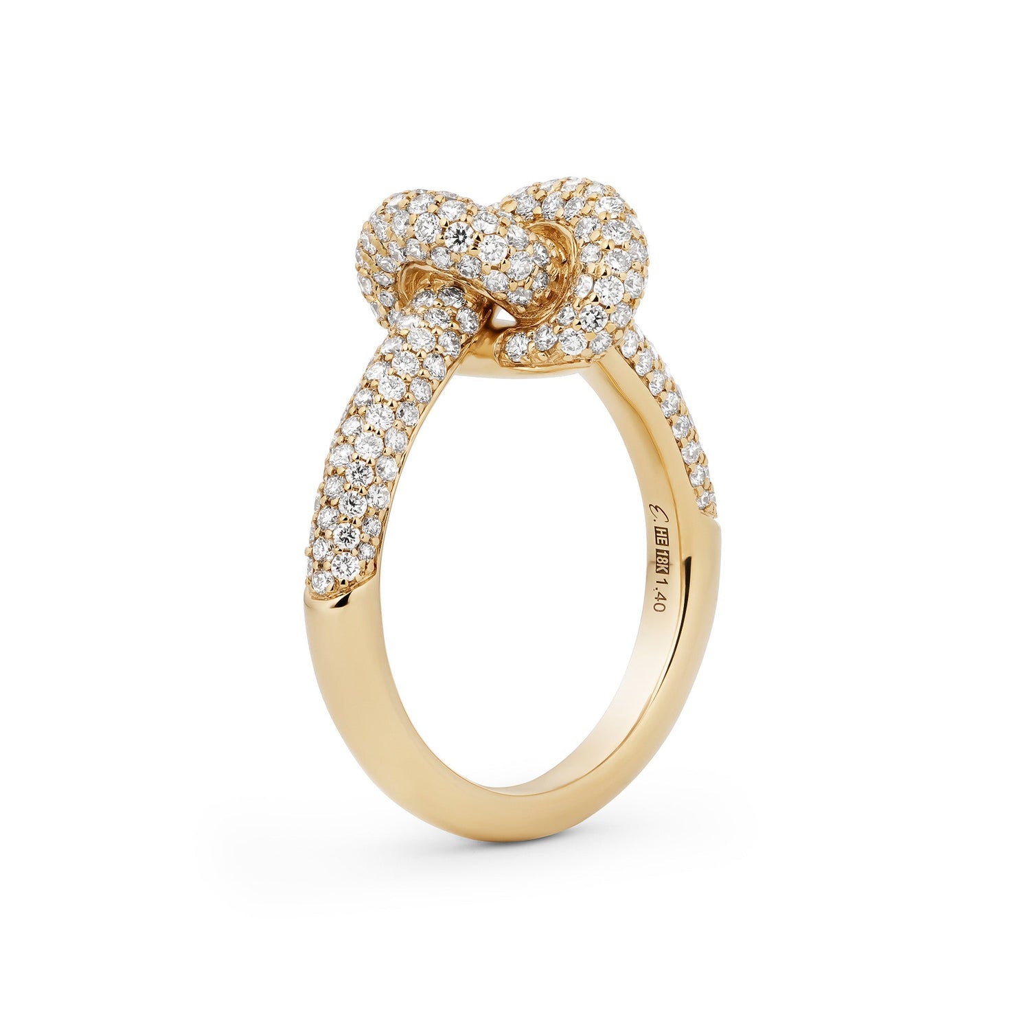 Legacy Knot Ring Small Pavé