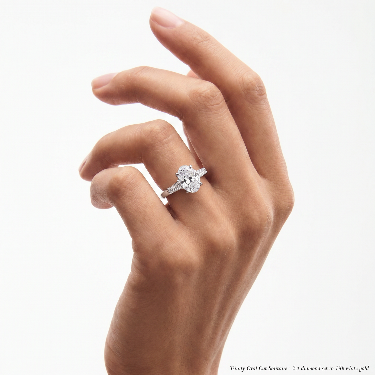 Trinity Oval Engagement Ring
